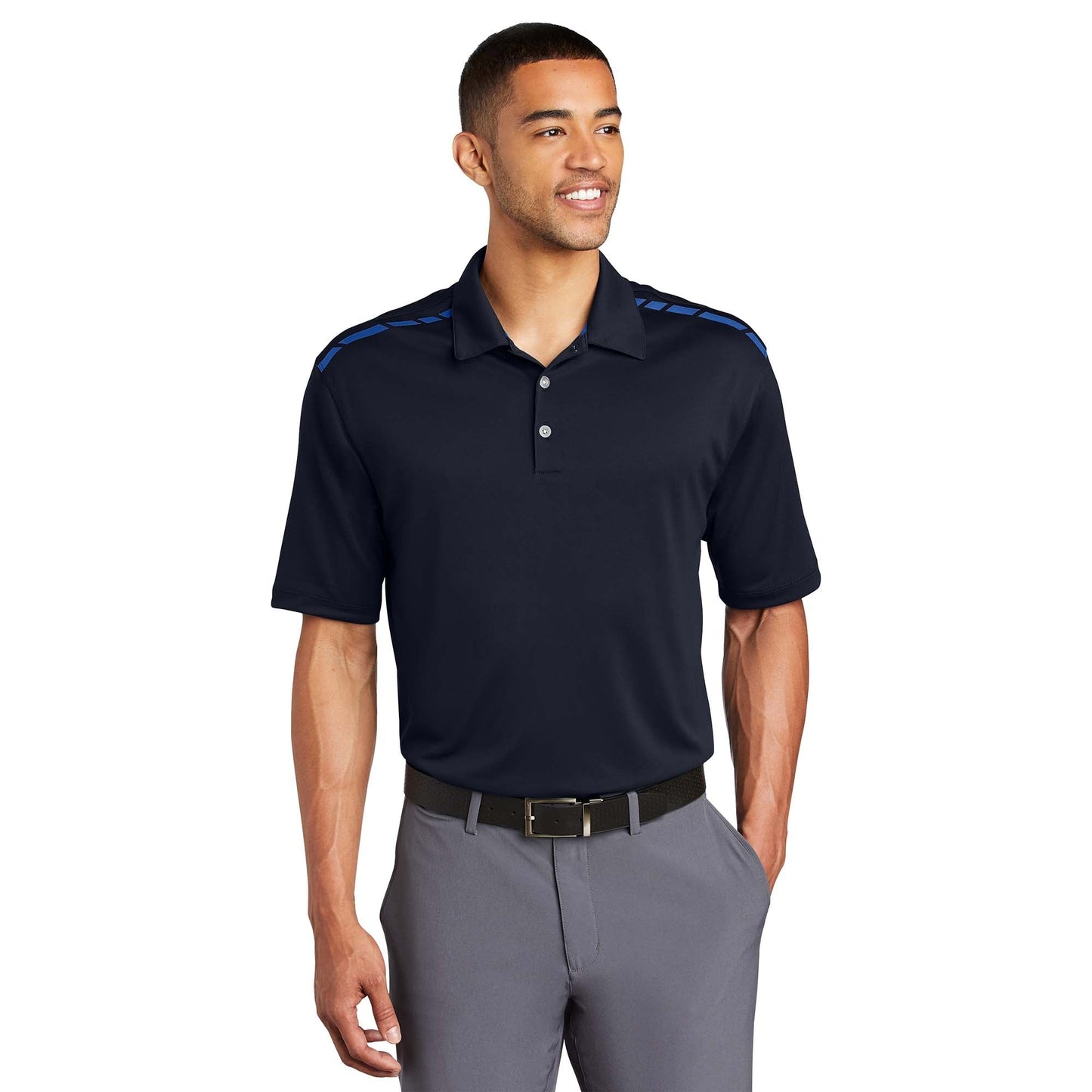 Black/Cool Grey Polo - Nike - Dri-FIT Performance