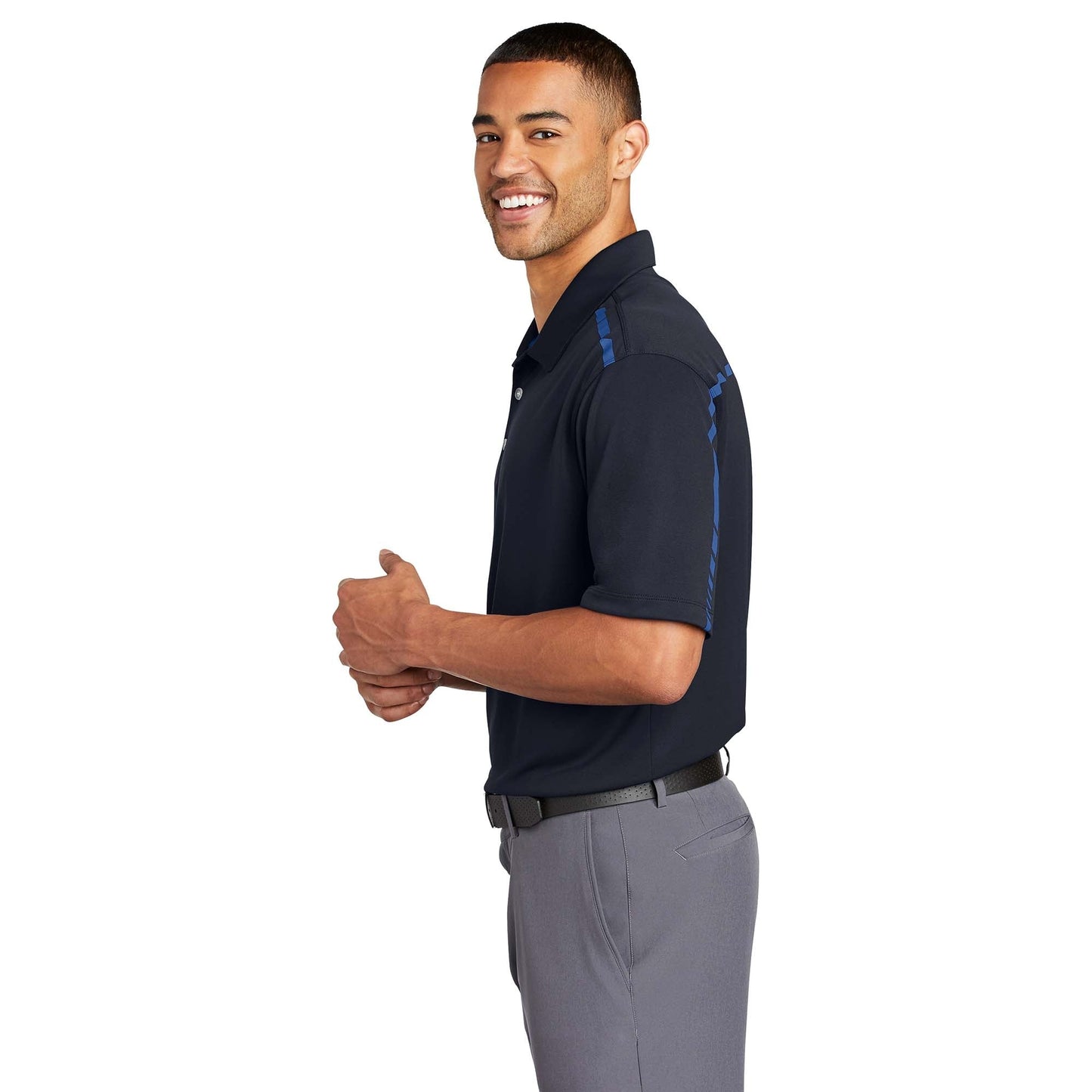 Black/Cool Grey Polo - Nike - Dri-FIT Performance