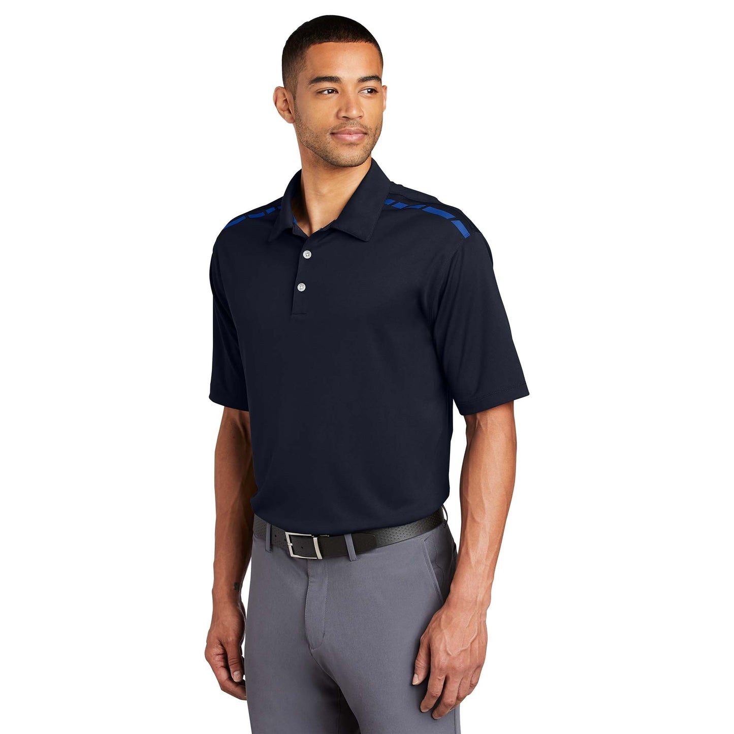Black/Cool Grey Polo - Nike - Dri-FIT Performance