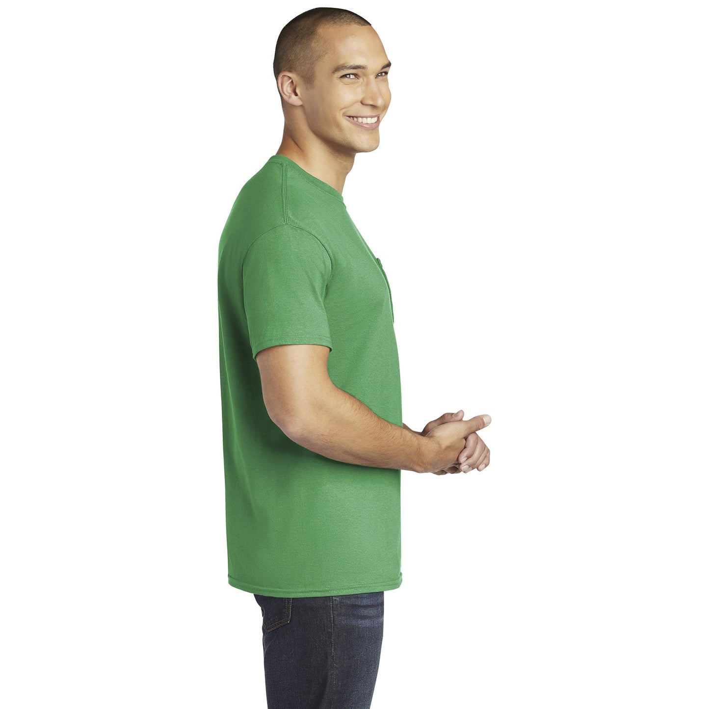 Black T-Shirts - Gildan - Heavy Cotton Pocket