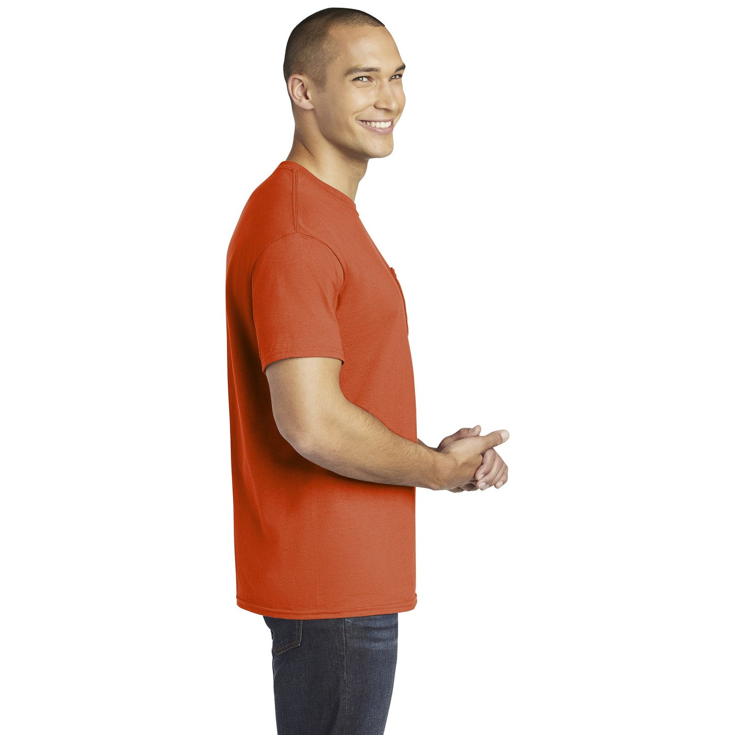 Black T-Shirts - Gildan - Heavy Cotton Pocket