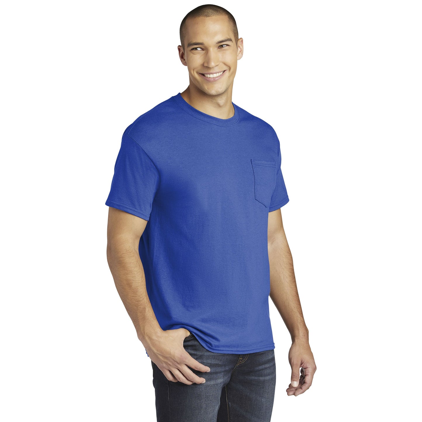 Black T-Shirts - Gildan - Heavy Cotton Pocket