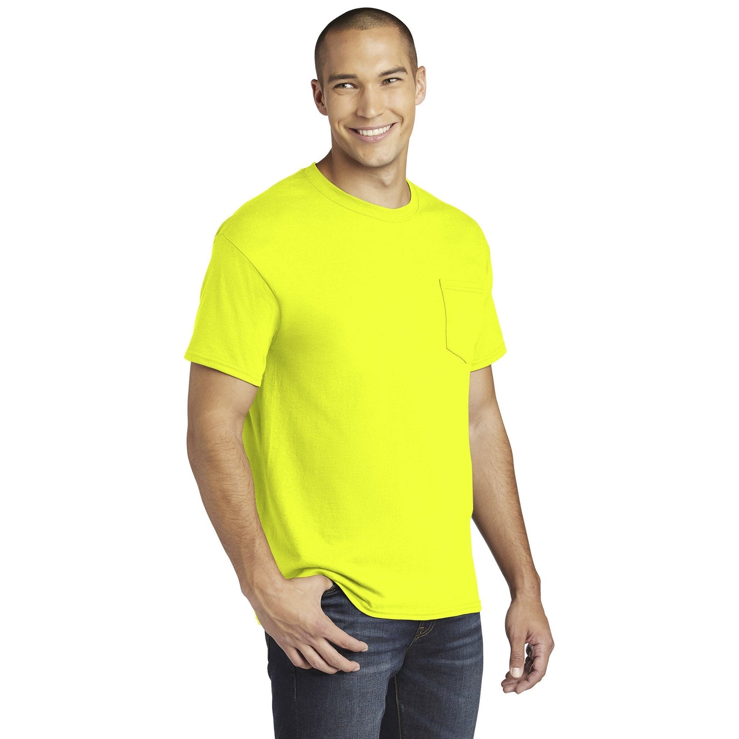 Black T-Shirts - Gildan - Heavy Cotton Pocket