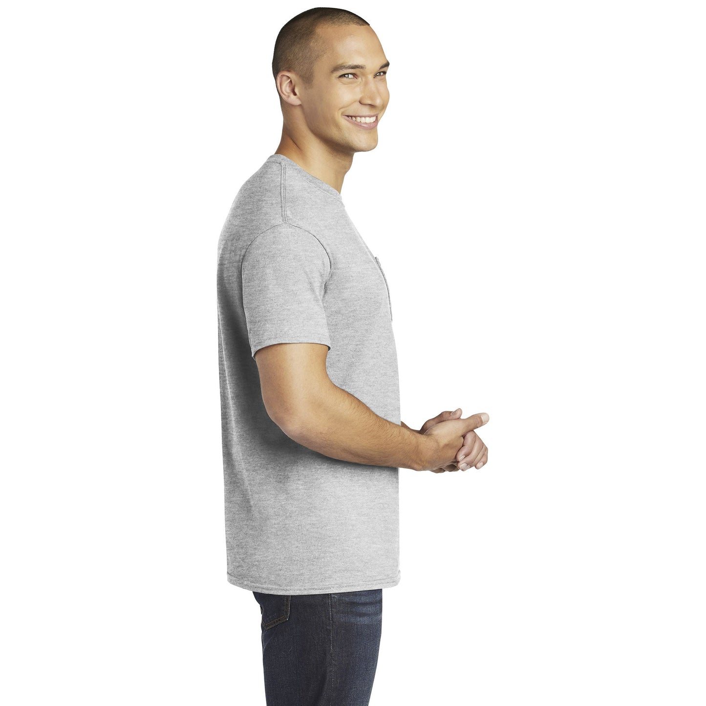 Black T-Shirts - Gildan - Heavy Cotton Pocket