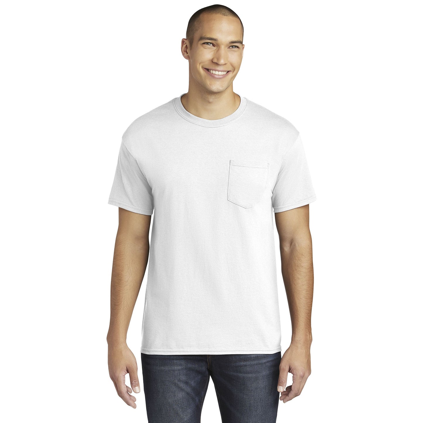 Black T-Shirts - Gildan - Heavy Cotton Pocket
