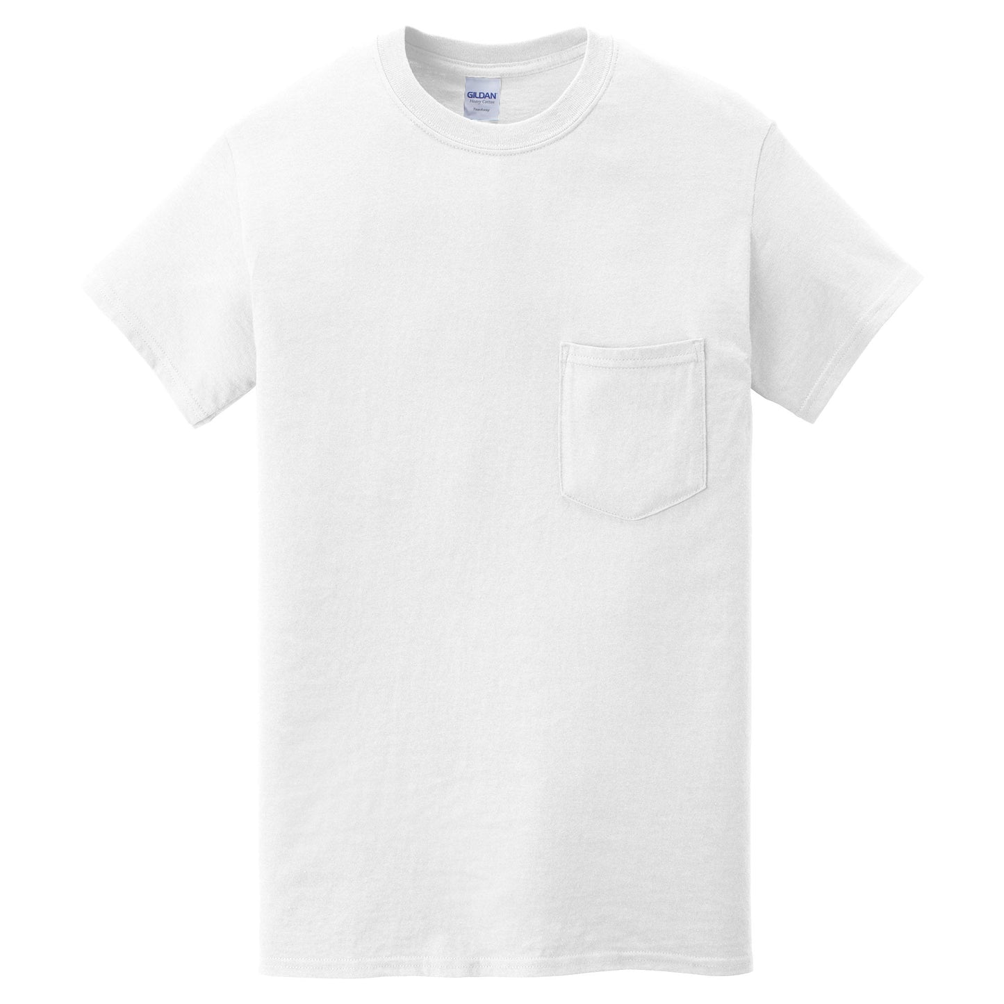 Black T-Shirts - Gildan - Heavy Cotton Pocket