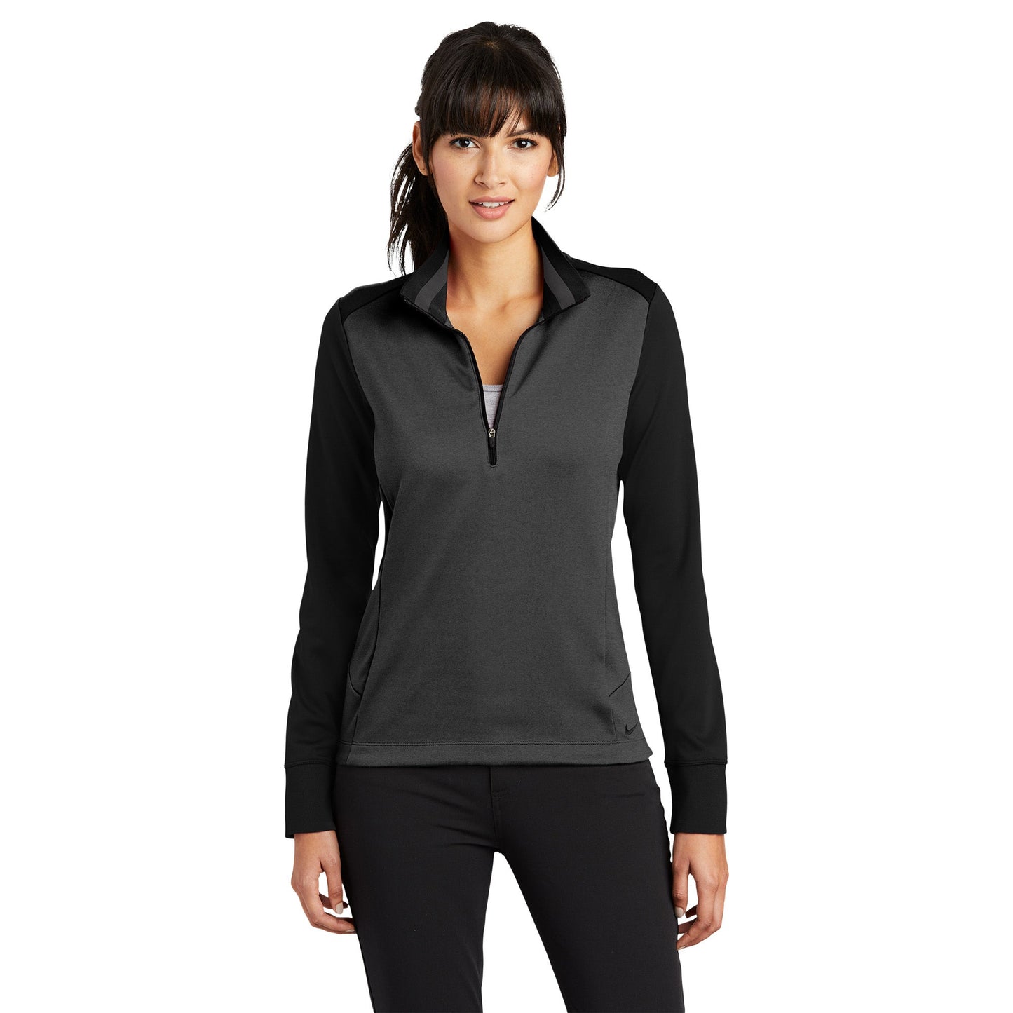 Black Heather Sweatshirt - Nike - Dri-FIT Comfort