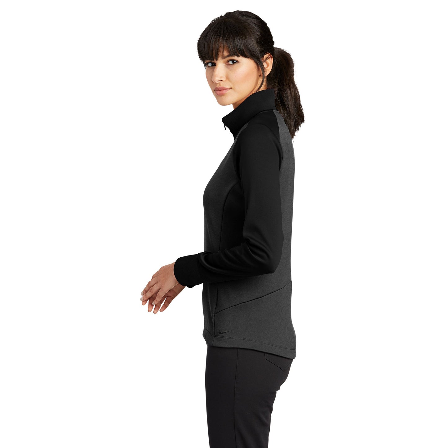Black Heather Sweatshirt - Nike - Dri-FIT Comfort