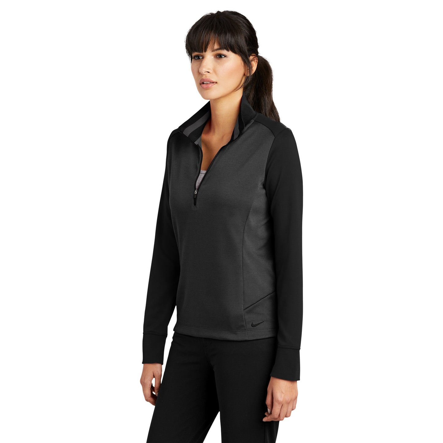 Black Heather Sweatshirt - Nike - Dri-FIT Comfort
