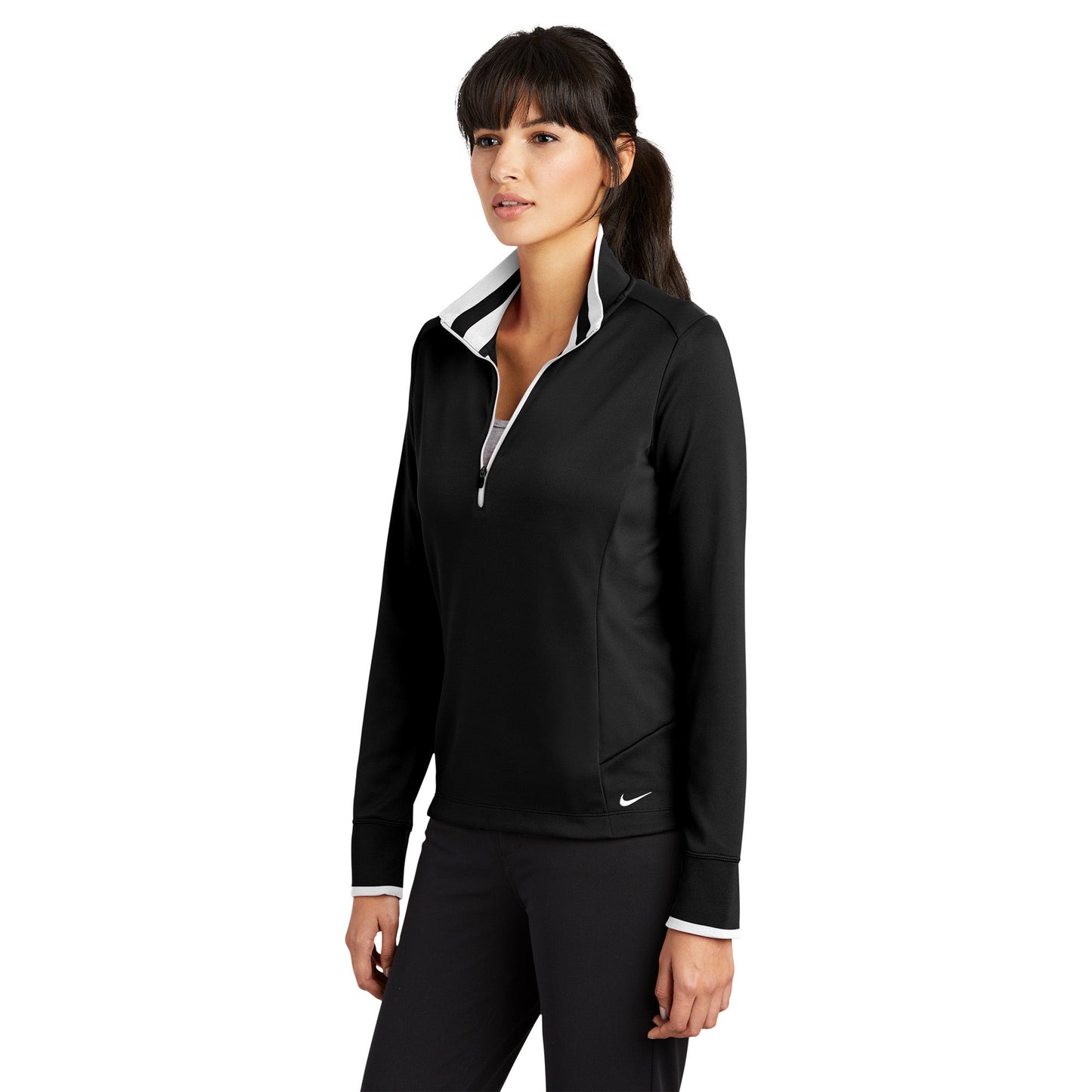 Black Heather Sweatshirt - Nike - Dri-FIT Comfort