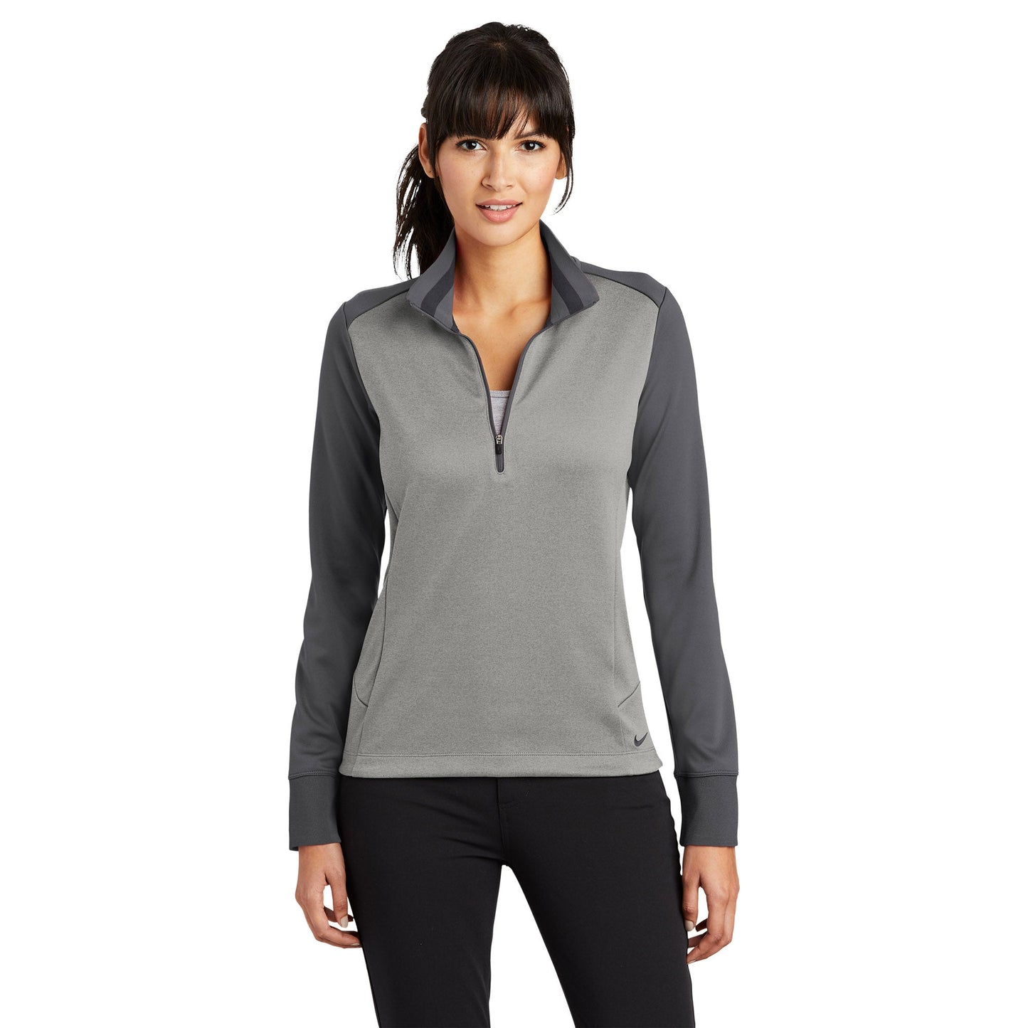 Black Heather Sweatshirt - Nike - Dri-FIT Comfort