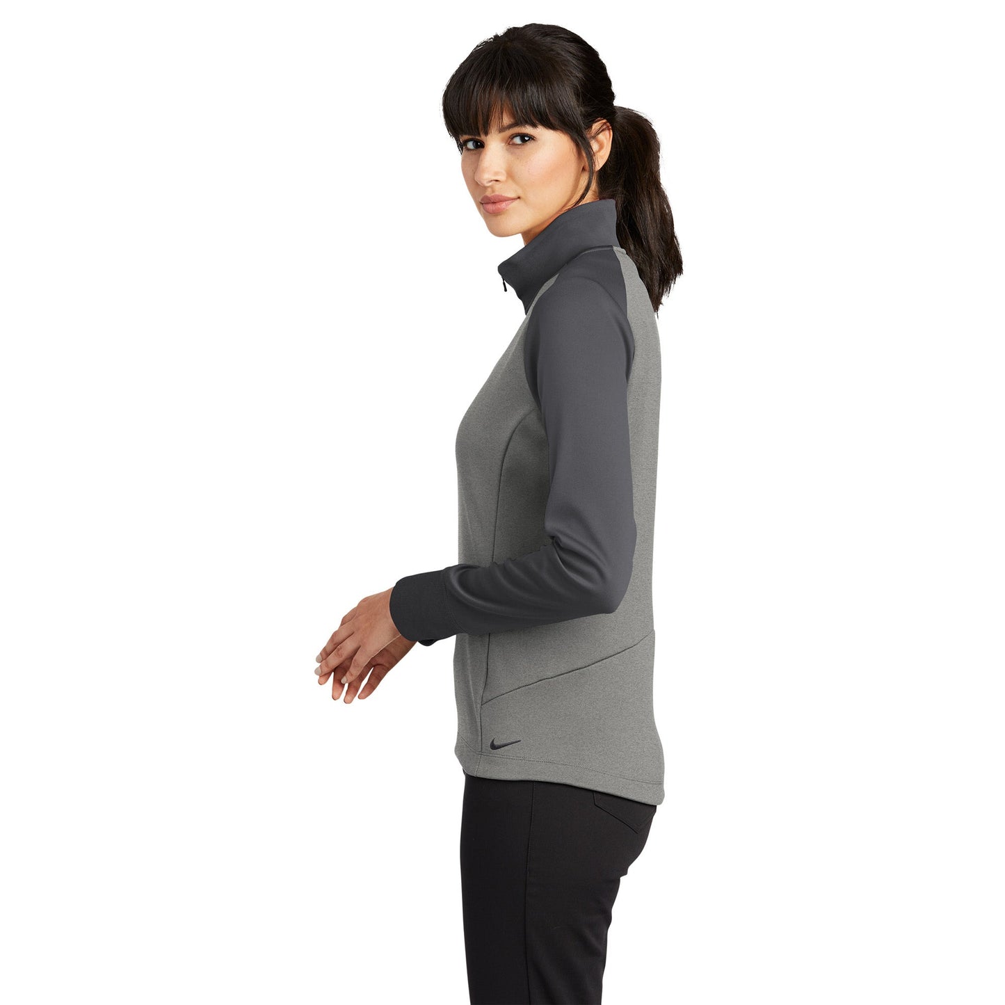 Black Heather Sweatshirt - Nike - Dri-FIT Comfort