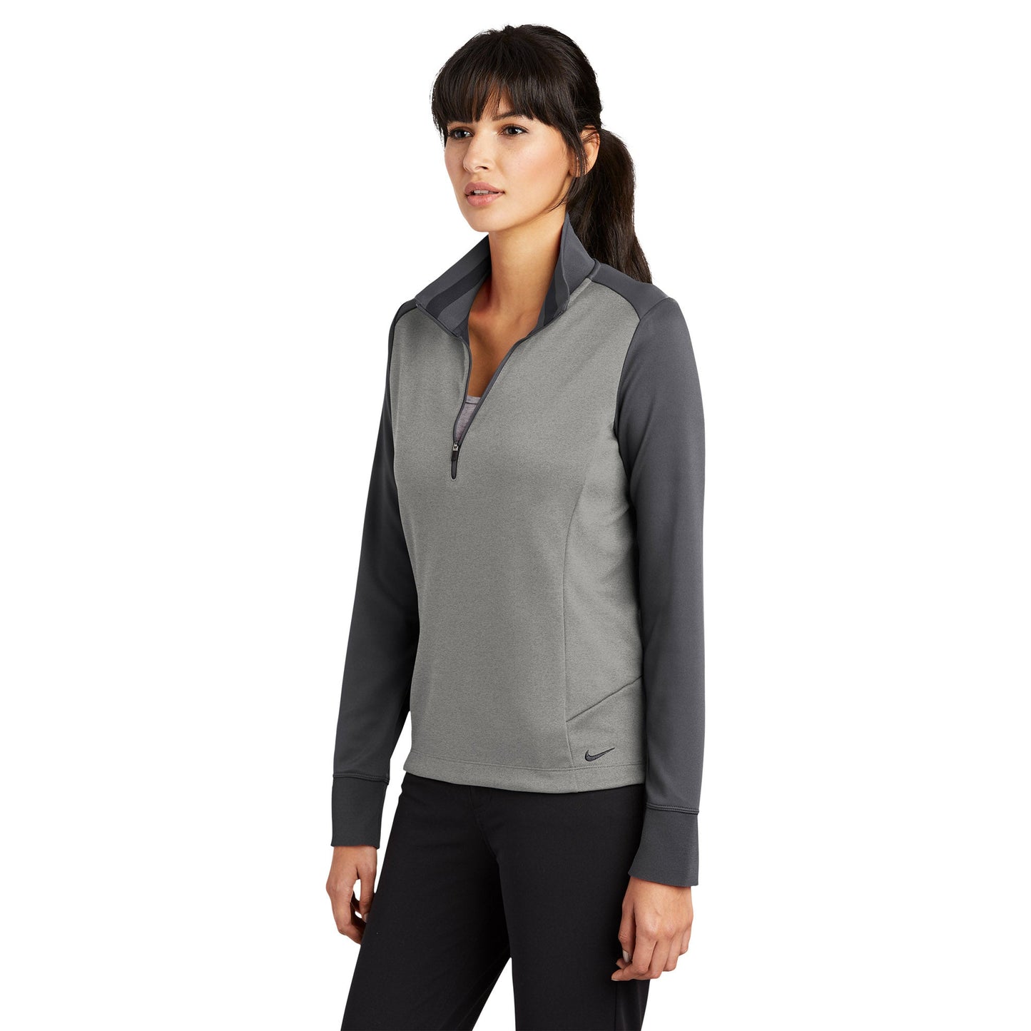 Black Heather Sweatshirt - Nike - Dri-FIT Comfort