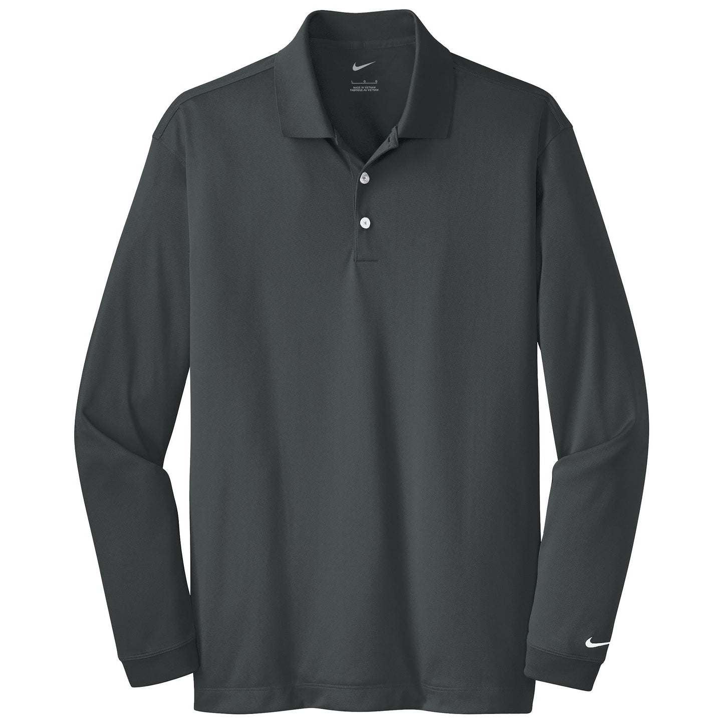 Anthracite Polo Shirt - Nike - Dri-FIT Stretch Fabric - Stylish Comfort