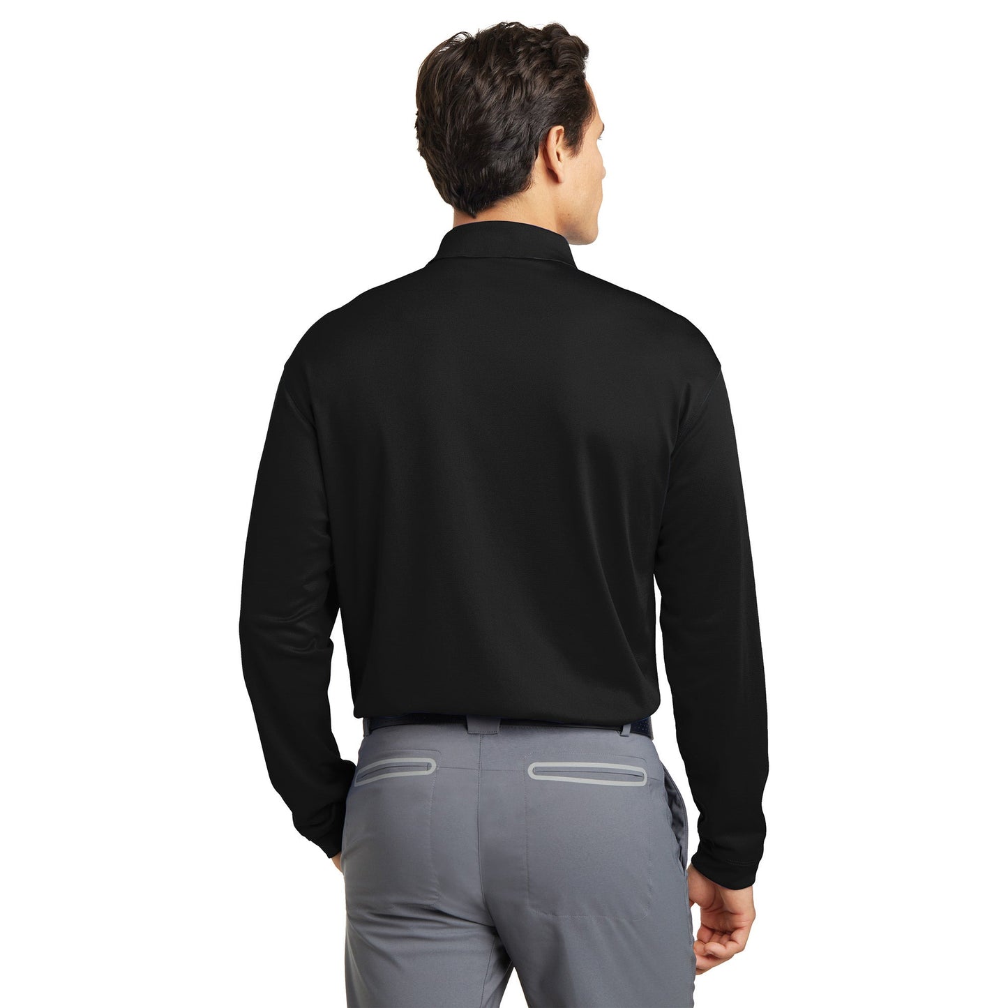 Anthracite Polo Shirt - Nike - Dri-FIT Stretch Fabric - Stylish Comfort
