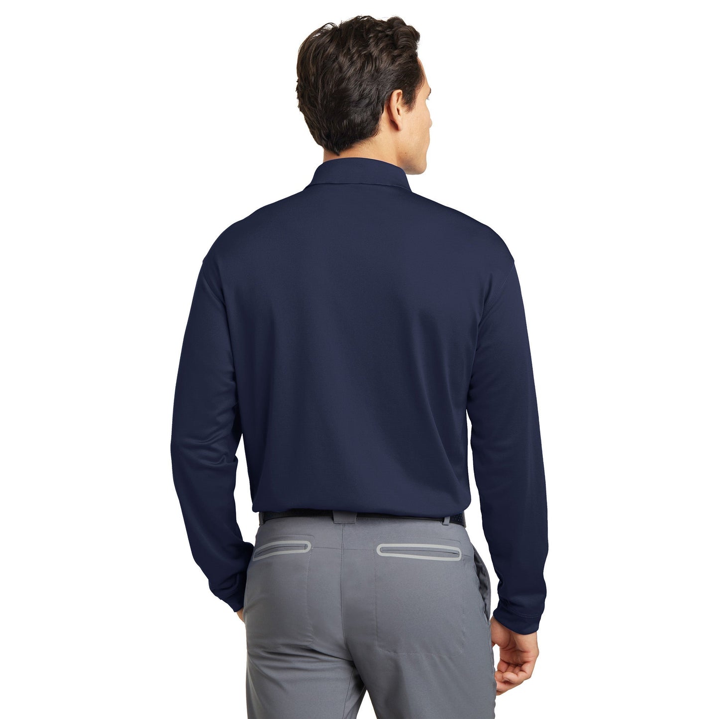 Anthracite Polo Shirt - Nike - Dri-FIT Stretch Fabric - Stylish Comfort