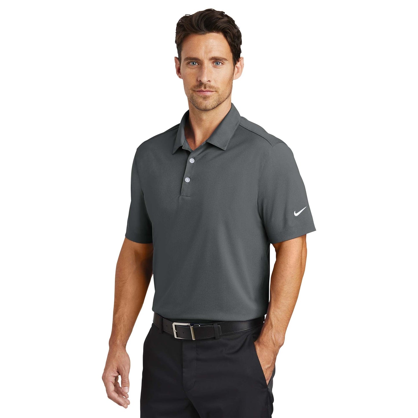 Action Green Polo Shirt - Nike - Moisture-Wicking Poly