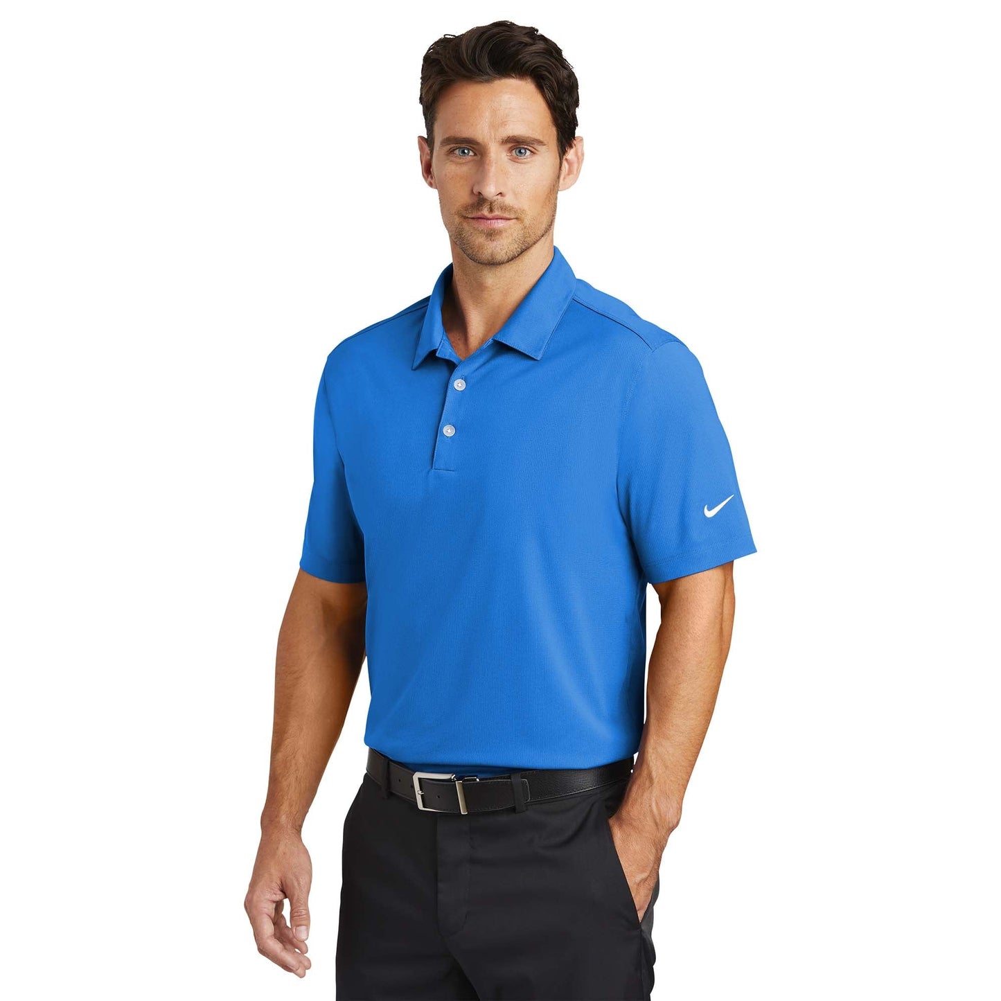 Action Green Polo Shirt - Nike - Moisture-Wicking Poly