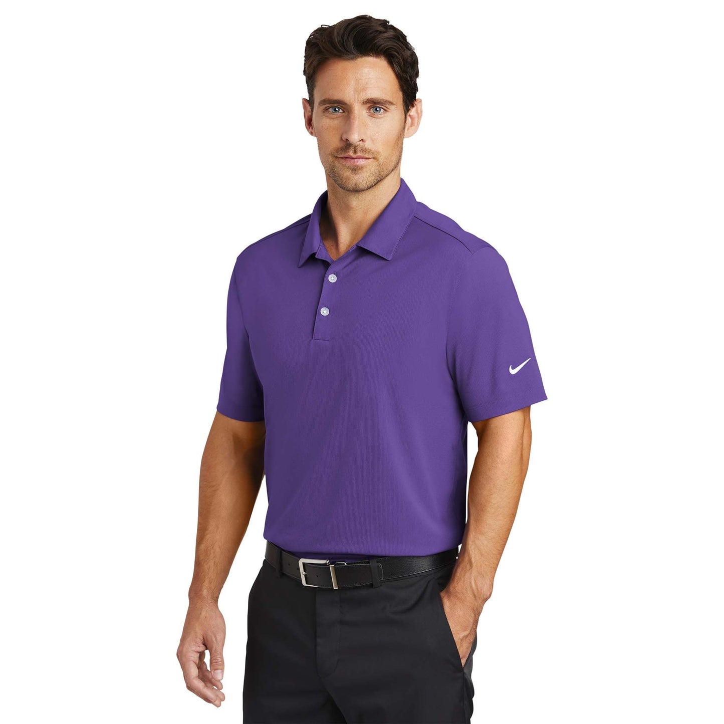 Action Green Polo Shirt - Nike - Moisture-Wicking Poly