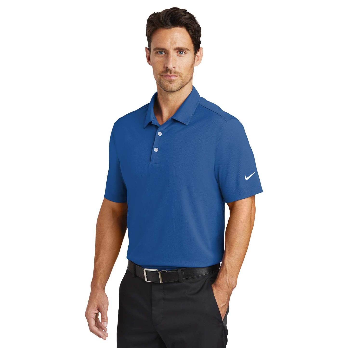 Action Green Polo Shirt - Nike - Moisture-Wicking Poly