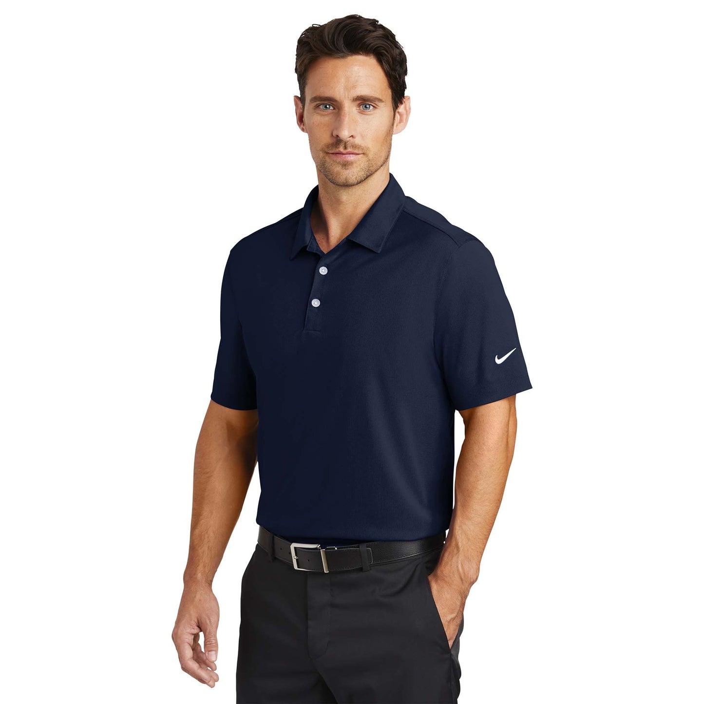 Action Green Polo Shirt - Nike - Moisture-Wicking Poly
