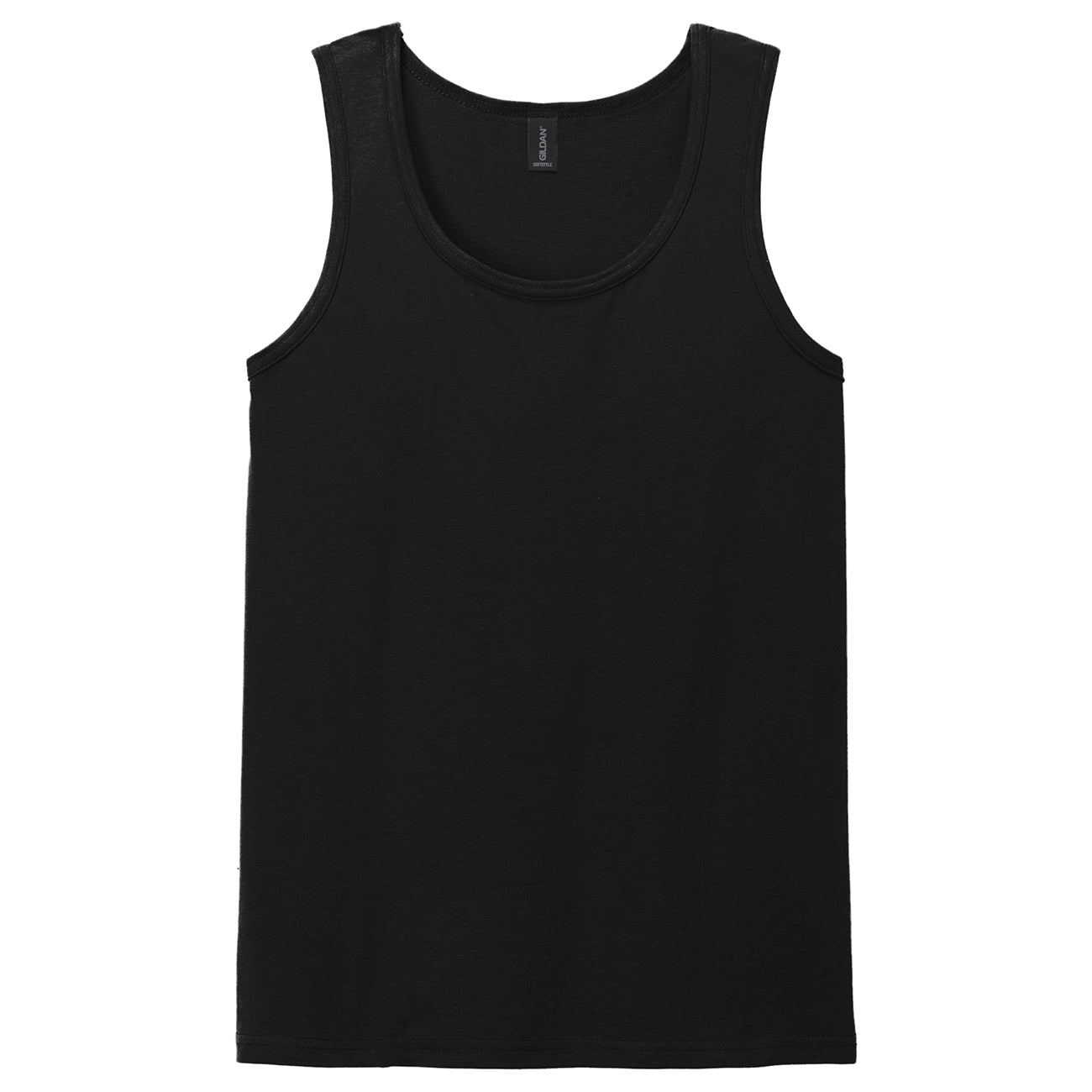 Black Tank Tops - Gildan - Comfortable Cotton Fabric