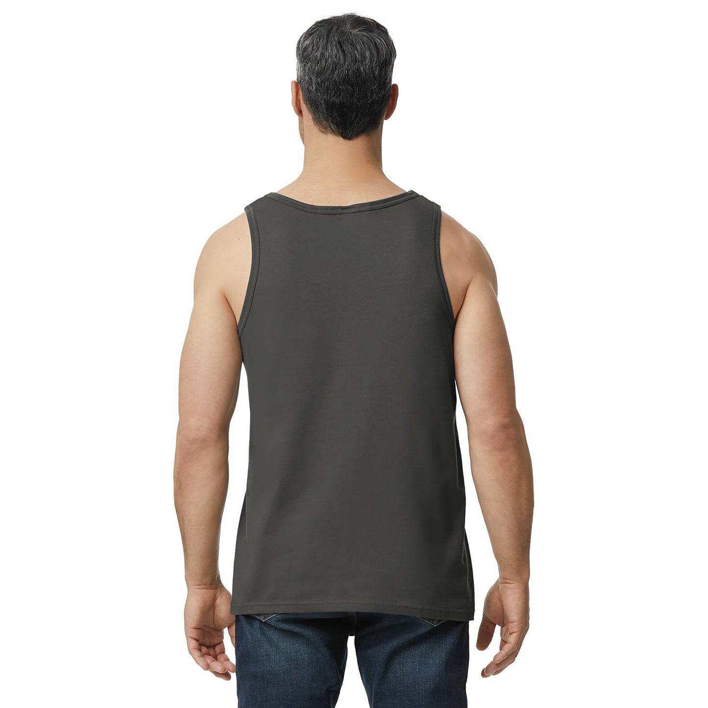 Black Tank Tops - Gildan - Comfortable Cotton Fabric