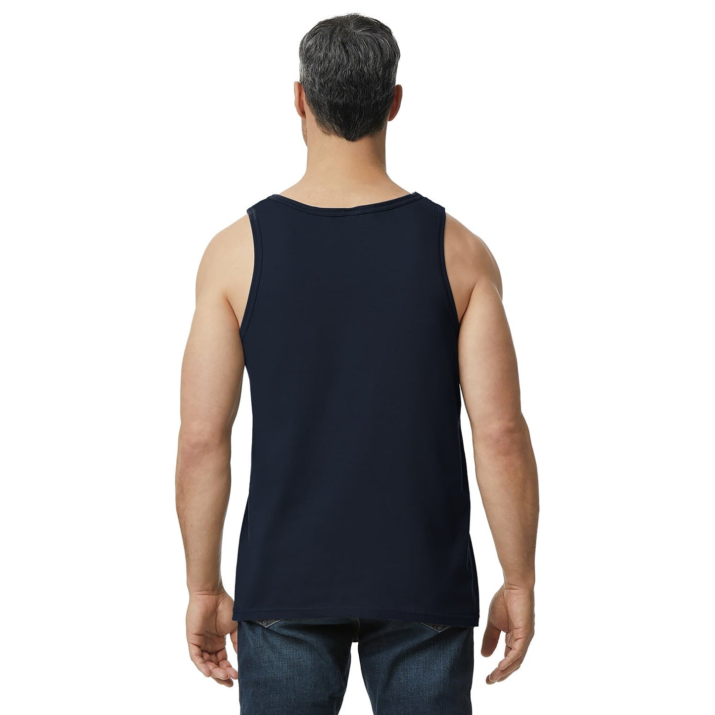 Black Tank Tops - Gildan - Comfortable Cotton Fabric