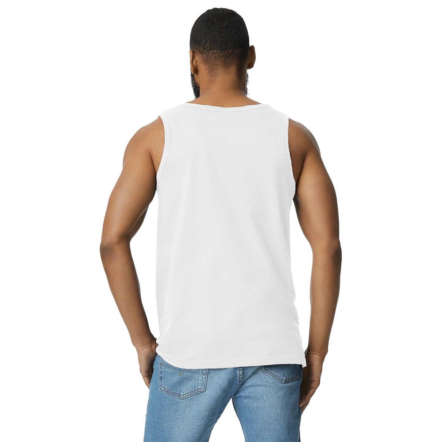 Black Tank Tops - Gildan - Comfortable Cotton Fabric
