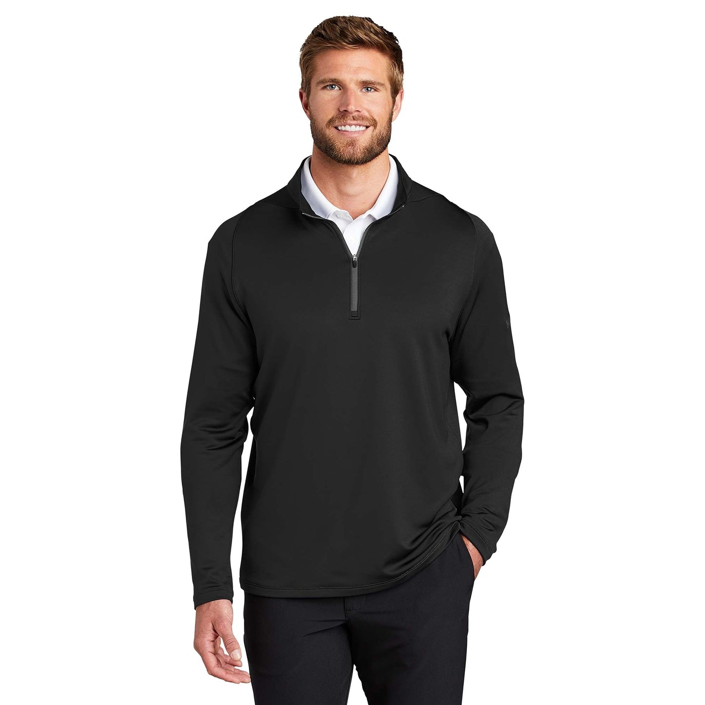Black/Dark Grey/Gym Red Sweatshirts - Nike - Dri-Fit Fabric