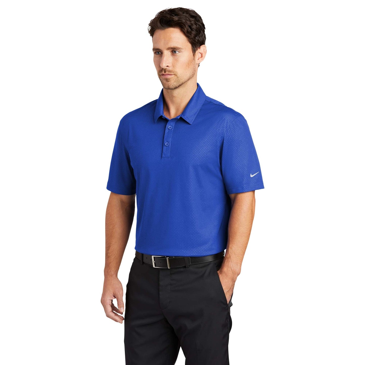Black Polo Shirt - Nike - Stylish Dri-Fit Fabric