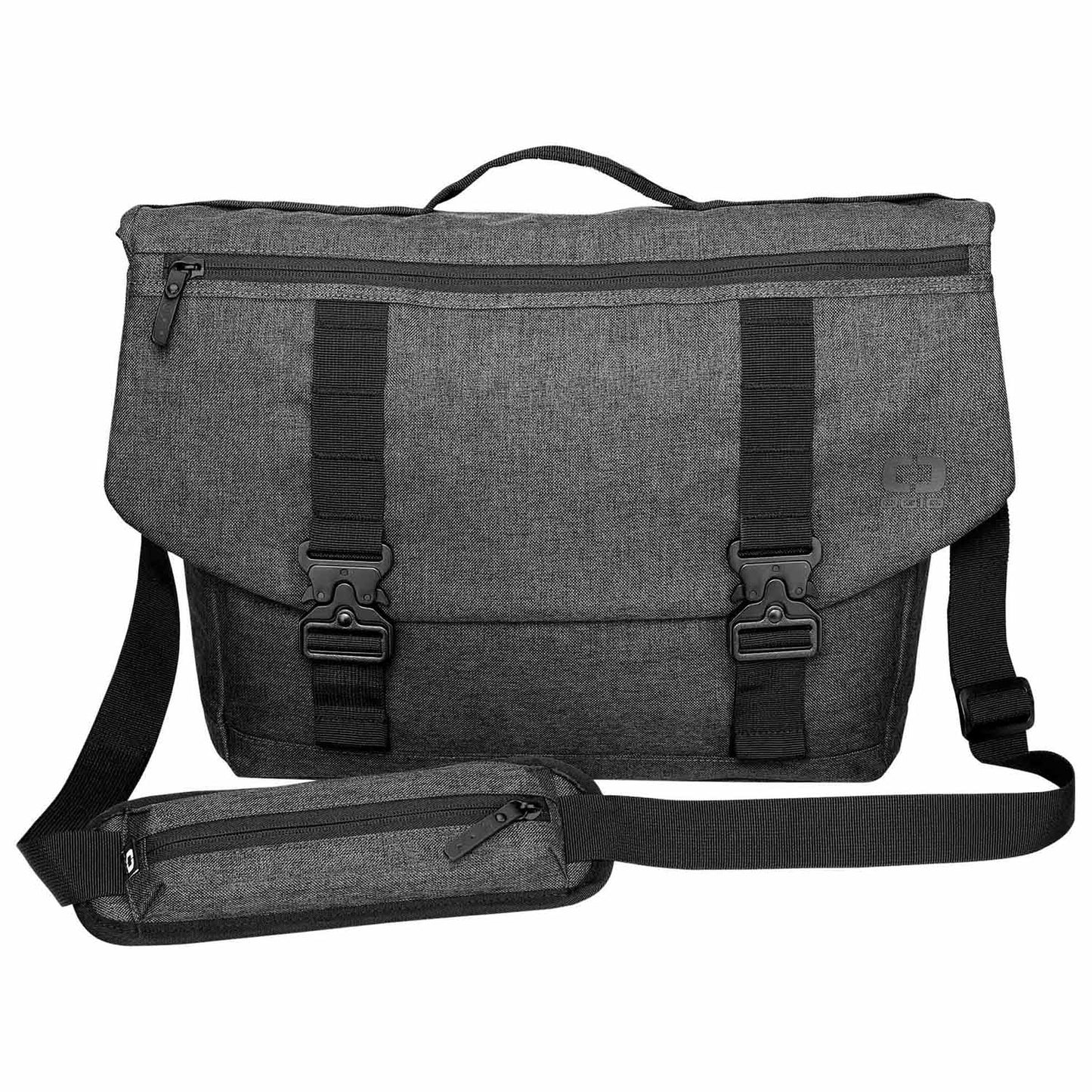 Tarmac Grey Heather Messenger Bag - OGIO - Spacious Design