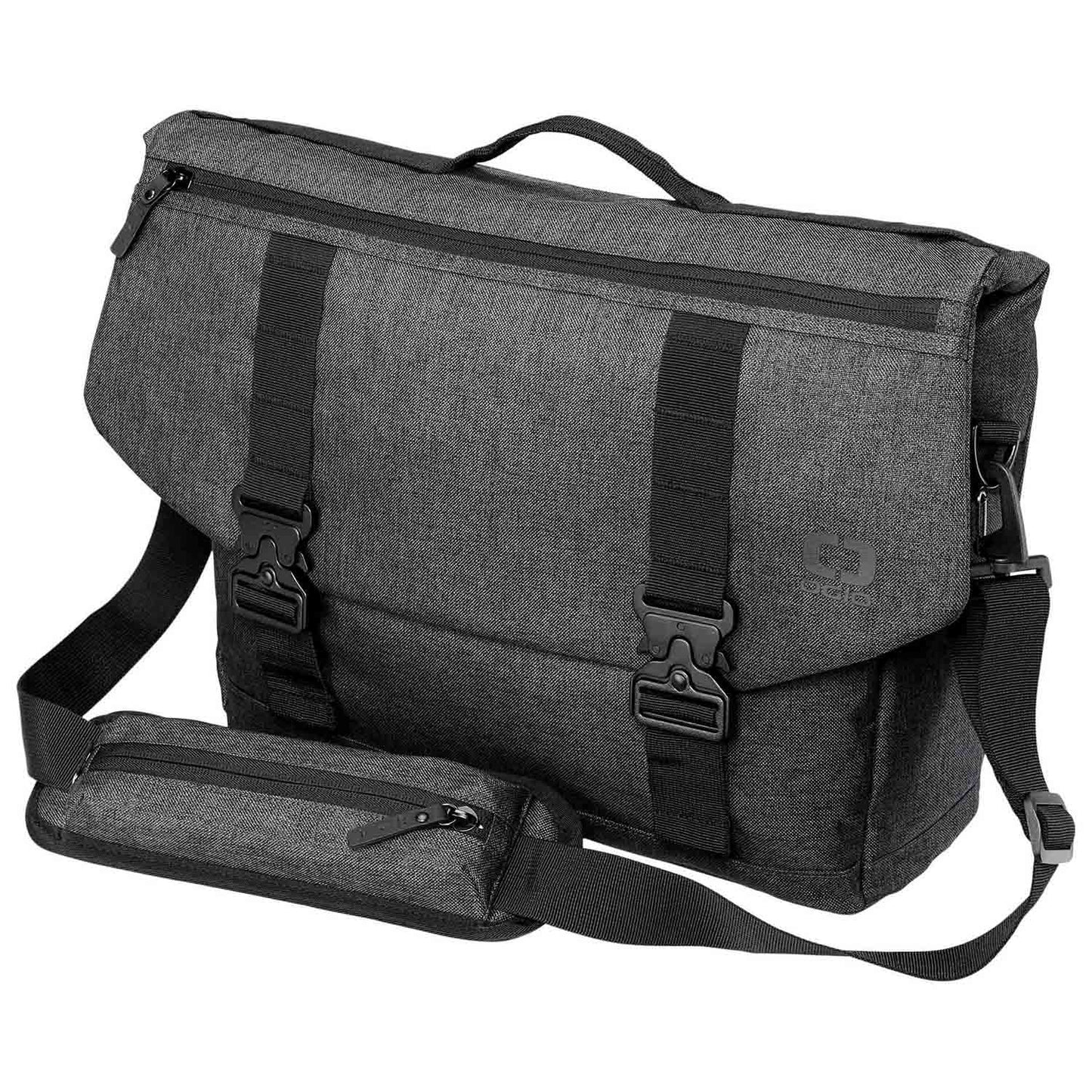 Tarmac Grey Heather Messenger Bag - OGIO - Spacious Design