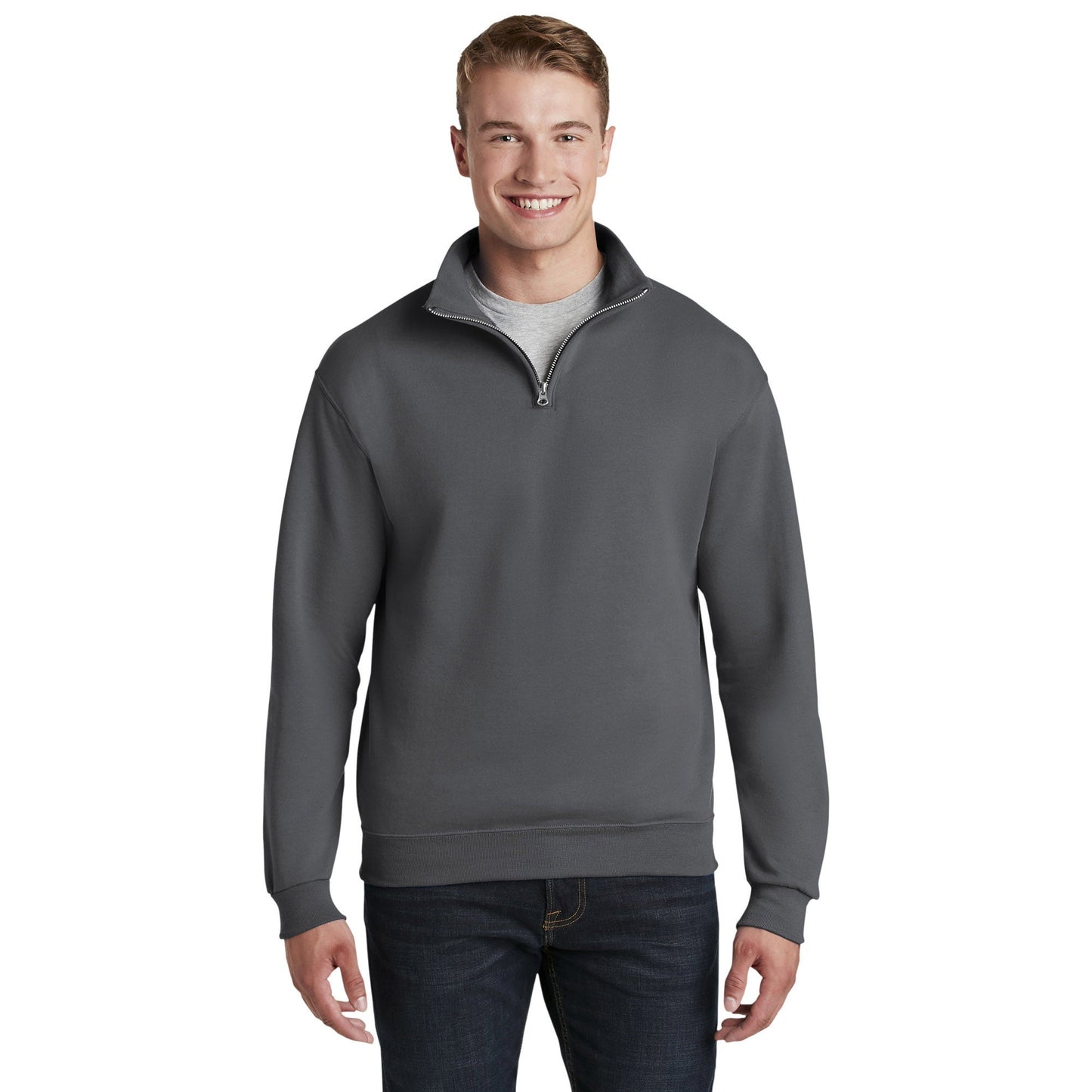 Oxford Sweatshirts - Jerzees - Stylish Cadet Collar - Durable Fabric