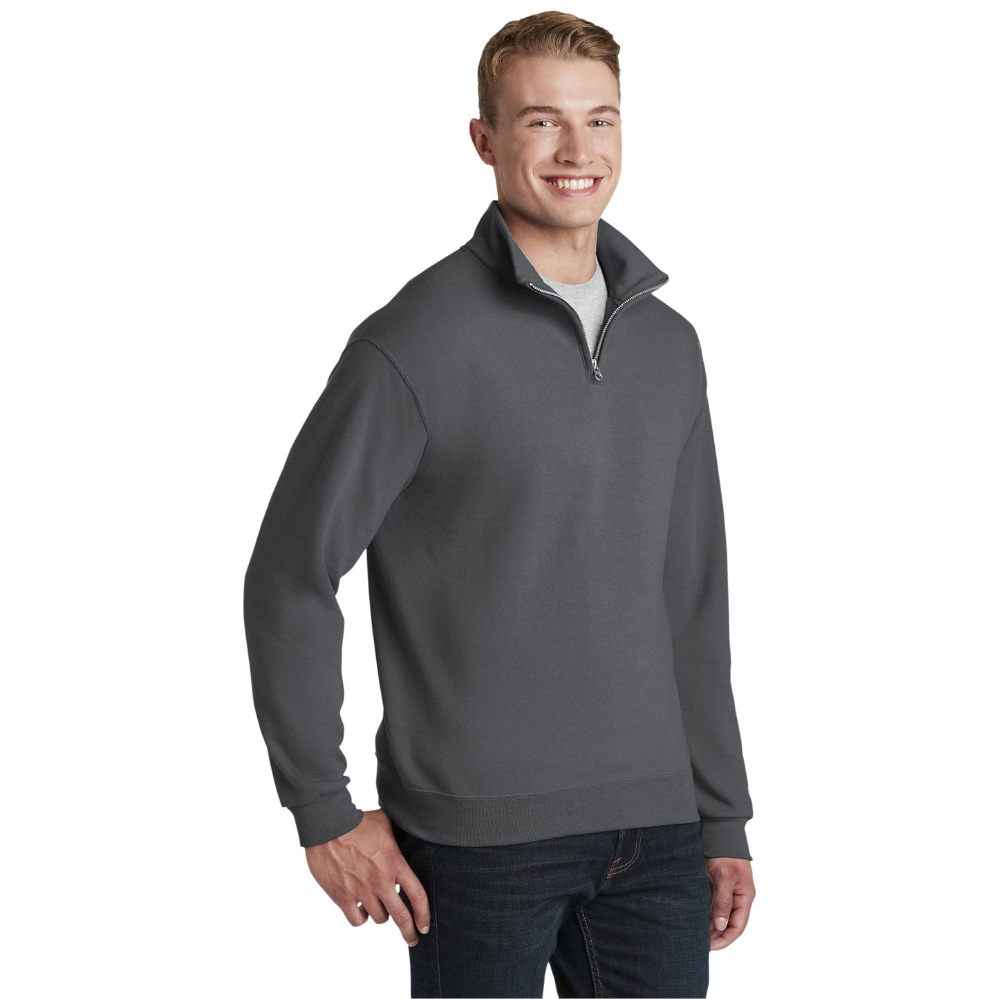 Oxford Sweatshirts - Jerzees - Stylish Cadet Collar - Durable Fabric