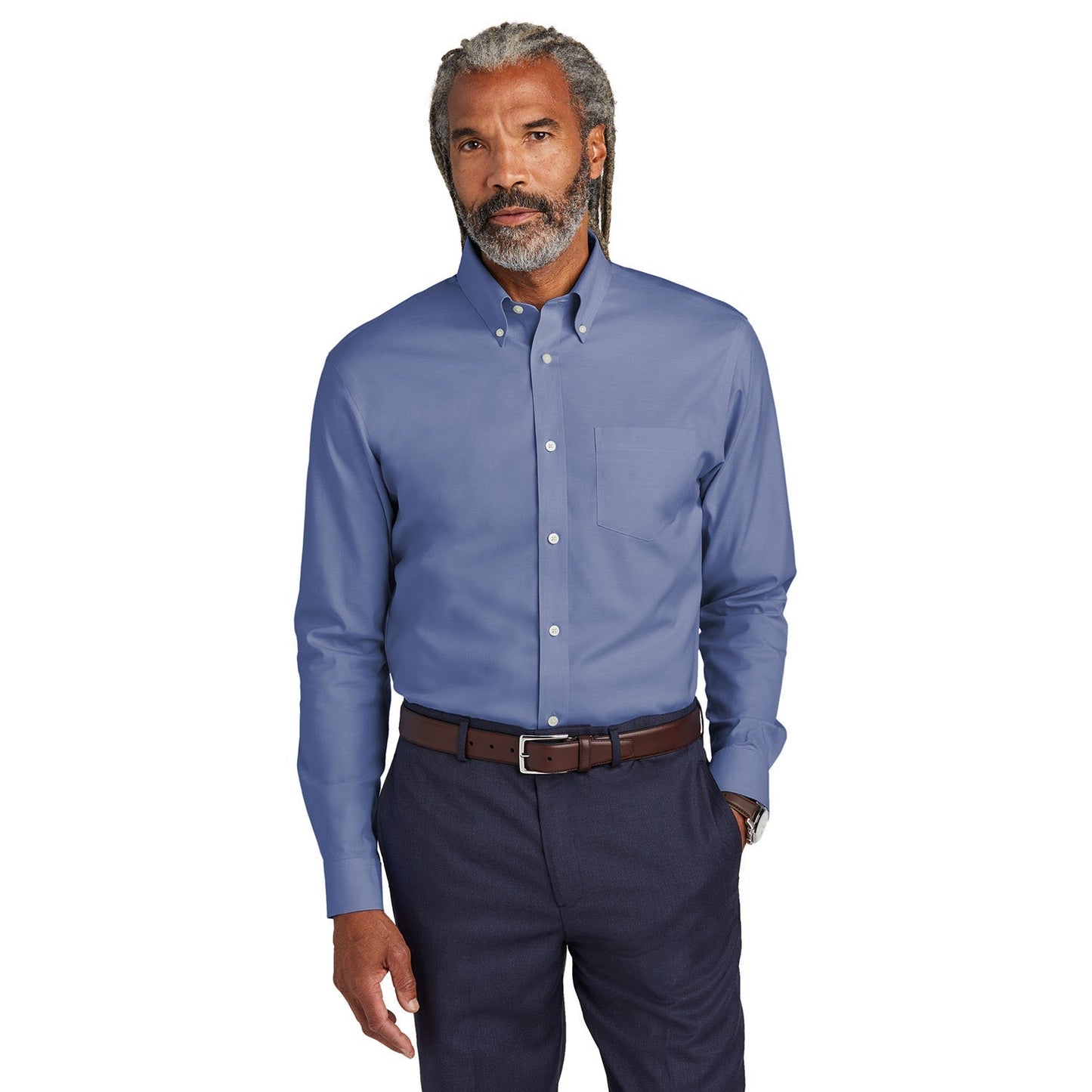 Deep Black Button Up Shirts - Brooks Brothers - Wrinkle-Free