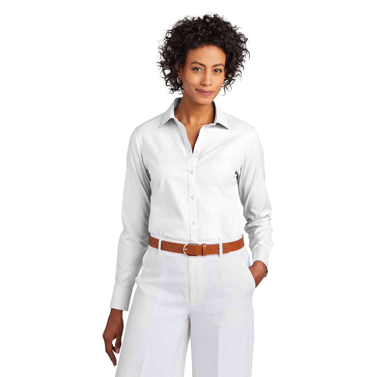 Deep Black Button Up Shirts - Brooks Brothers - Stretch Fabric