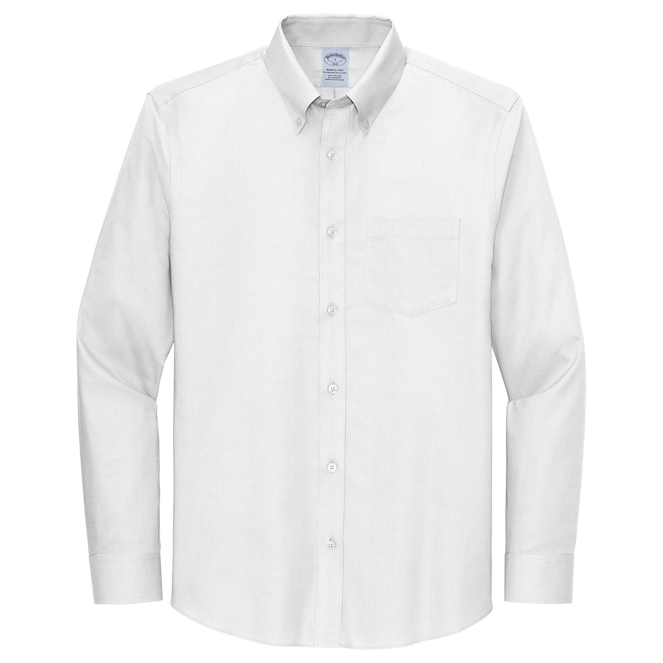 Deep Black Button Up Shirt - Brooks Brothers - Wrinkle-Free