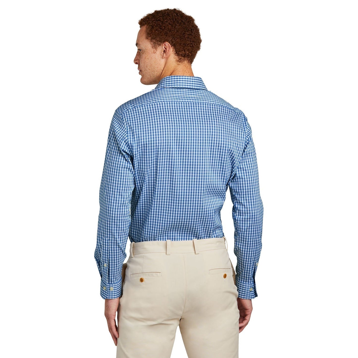 Deep Black Check Shirt - Brooks Brothers - Lightweight Comfort