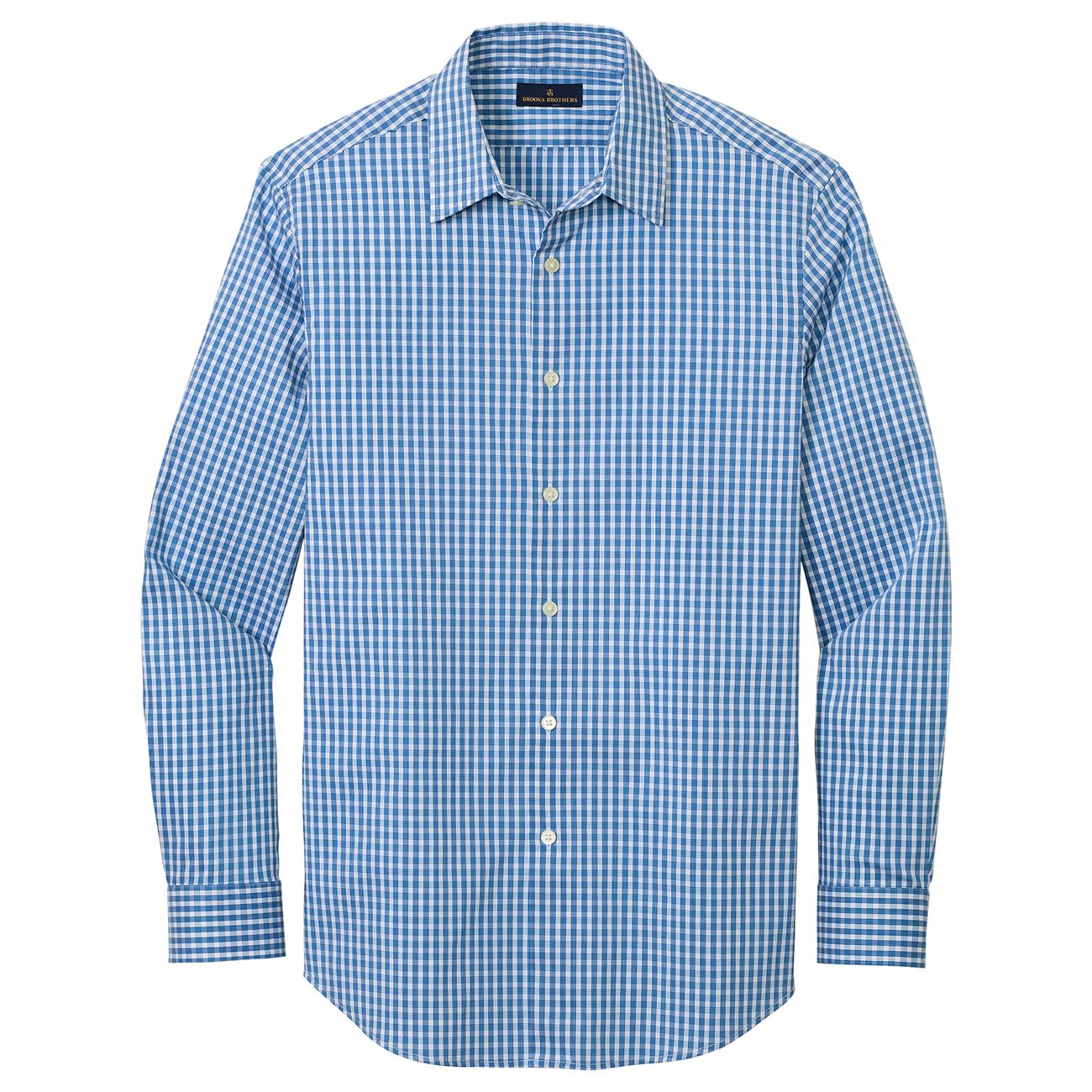 Deep Black Check Shirt - Brooks Brothers - Lightweight Comfort