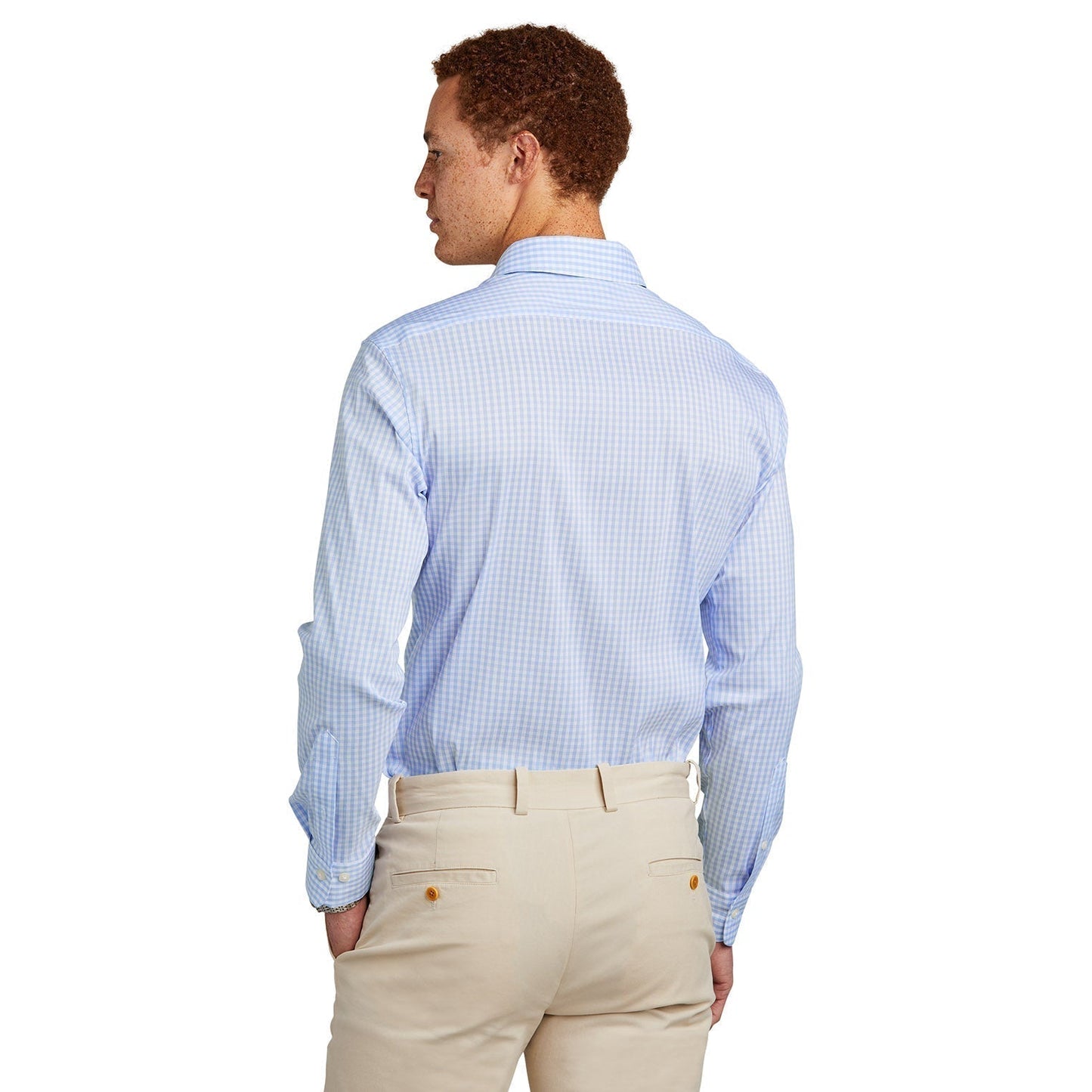Deep Black Check Shirt - Brooks Brothers - Lightweight Comfort