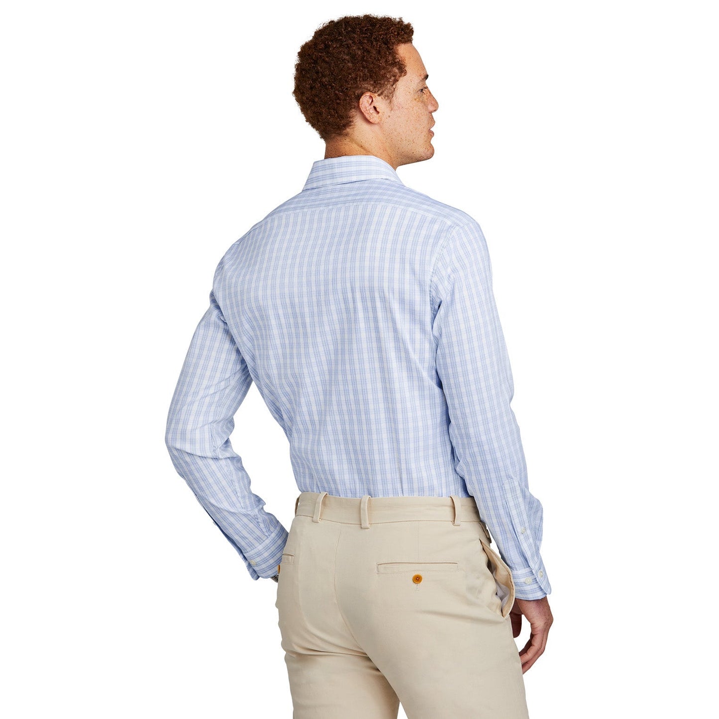 Deep Black Check Shirt - Brooks Brothers - Lightweight Comfort