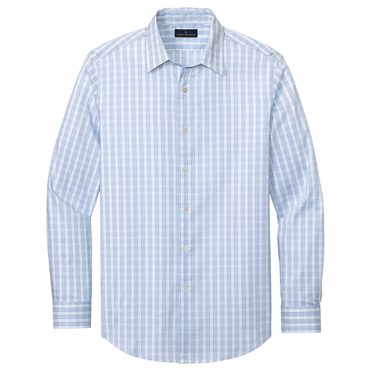 Deep Black Check Shirt - Brooks Brothers - Lightweight Comfort