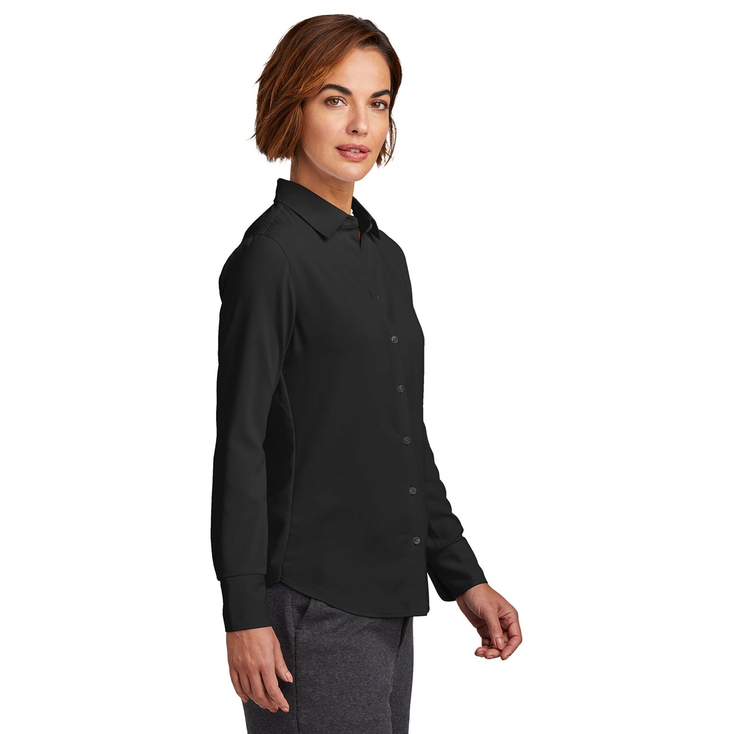 Deep Black Blouses - Brooks Brothers - Elegant Satin