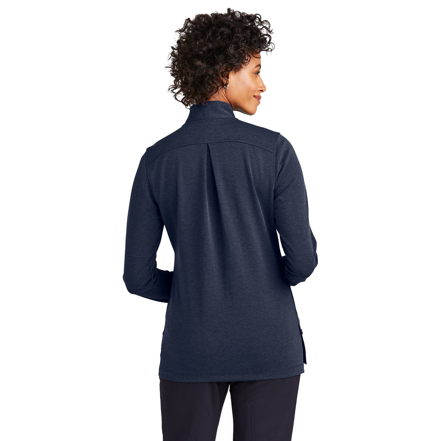 Black Heather Sweatshirt - Brooks Brothers - Soft Blend