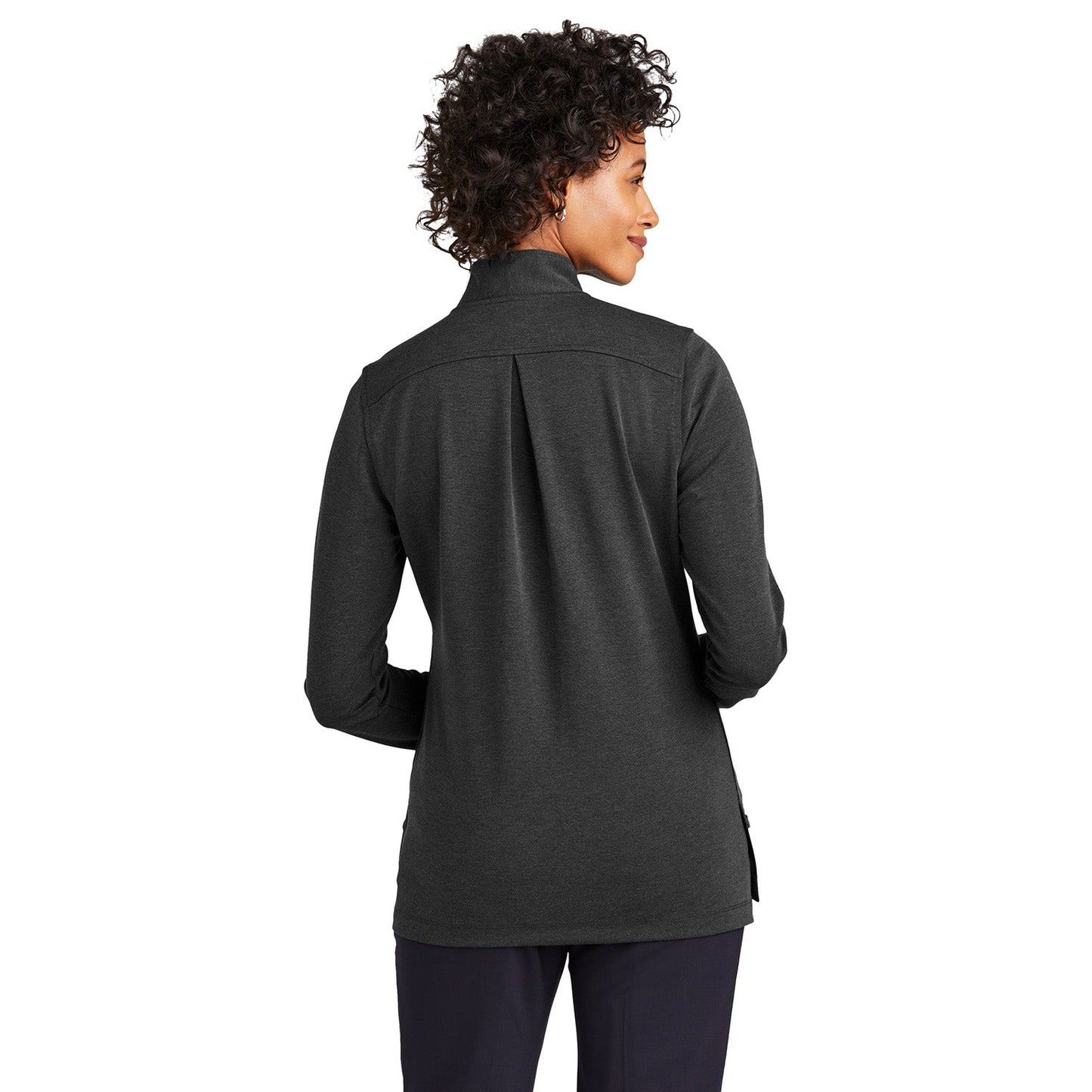 Black Heather Sweatshirt - Brooks Brothers - Soft Blend