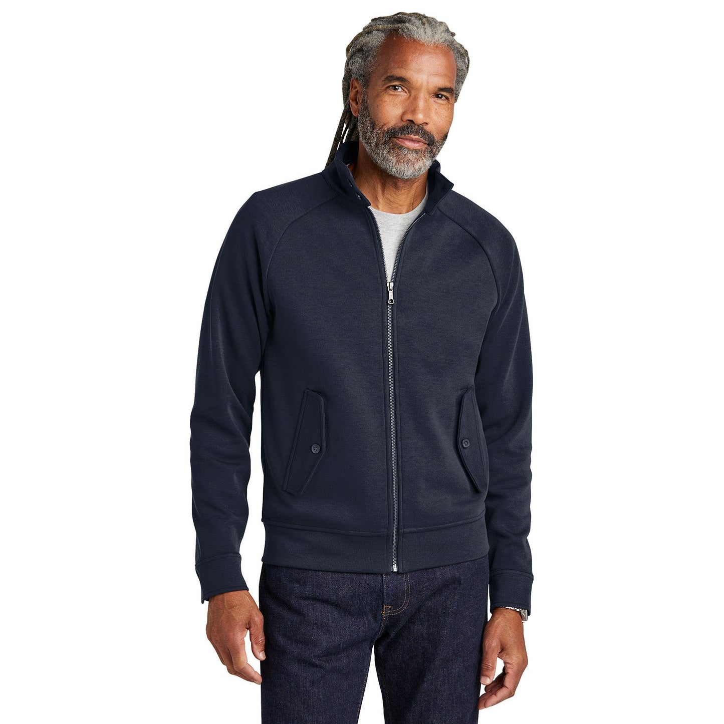 Deep Black Sweatshirt - Brooks Brothers - Double Knit