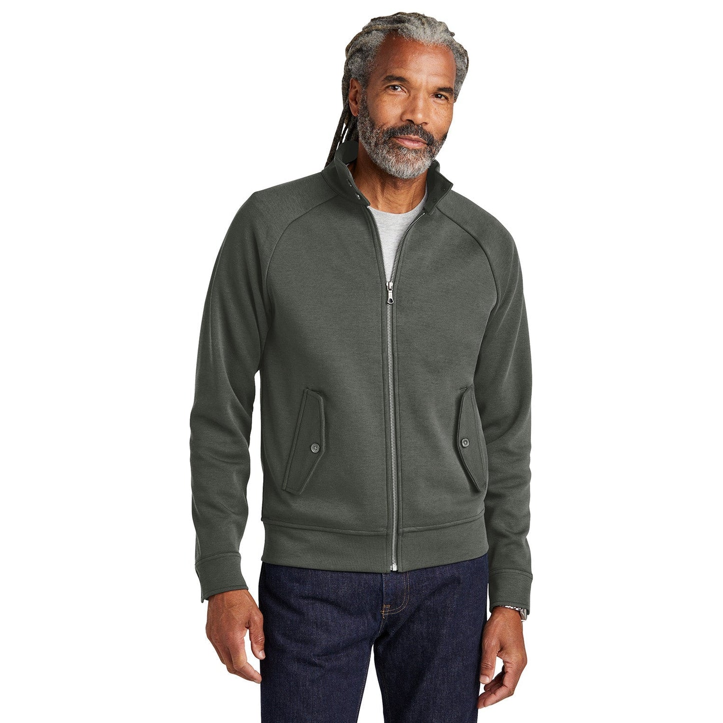Deep Black Sweatshirt - Brooks Brothers - Double Knit