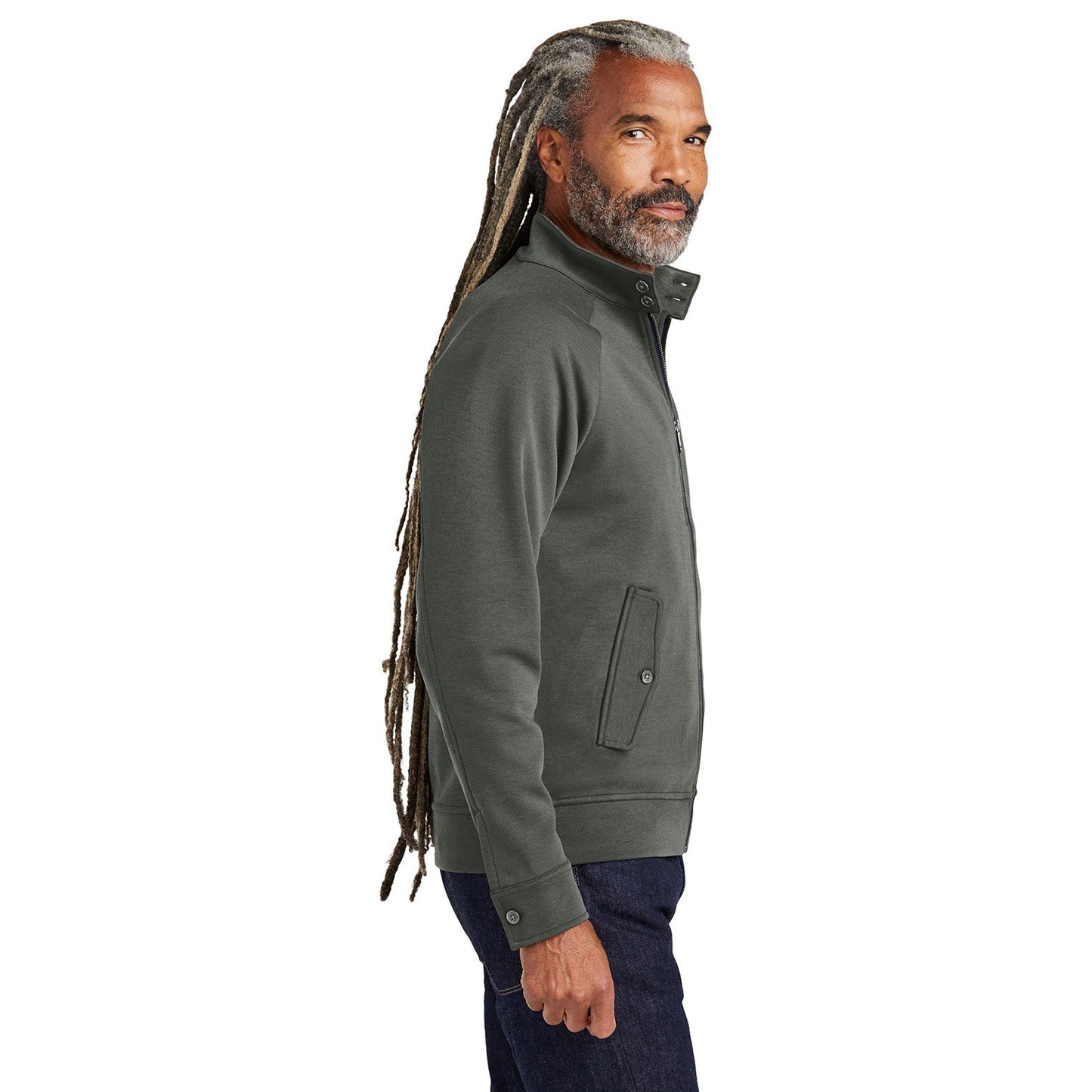Deep Black Sweatshirt - Brooks Brothers - Double Knit