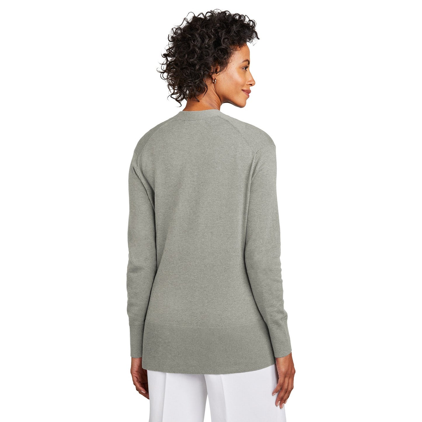 Deep Black Cardigan - Brooks Brothers - Cotton Stretch